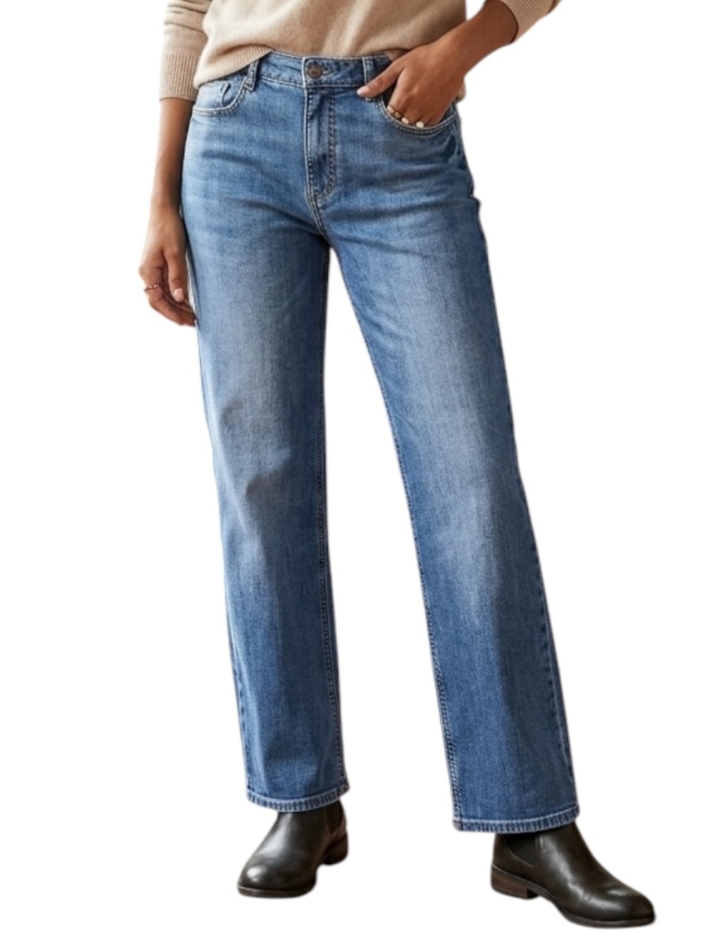 Anthropologie Pilcro Women’s Size 28 High Rise Straight Leg Jeans Light Blue